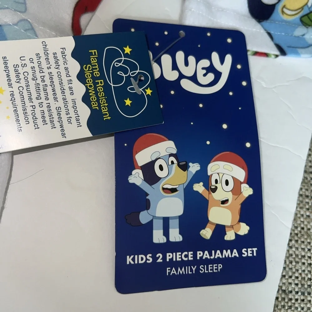 Bluey 2 Piece Holiday Pajama Set | Size 2T | BBC Studios
